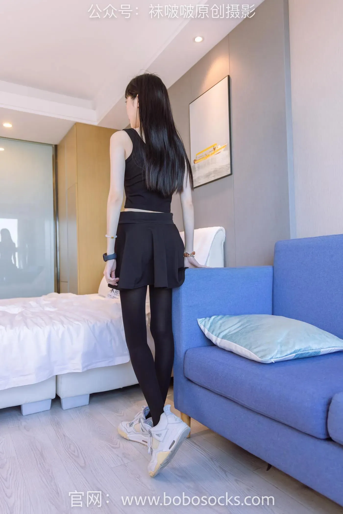 [BoBoSocks袜啵啵]NO.130 稚予-两双穿脏篮球鞋、厚黑丝 [145P]插图1